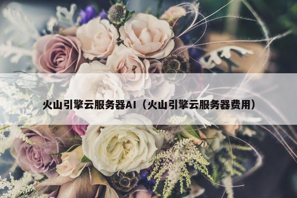 火山引擎云服务器AI（火山引擎云服务器费用）