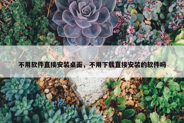 不用软件直接安装桌面，不用下载直接安装的软件吗