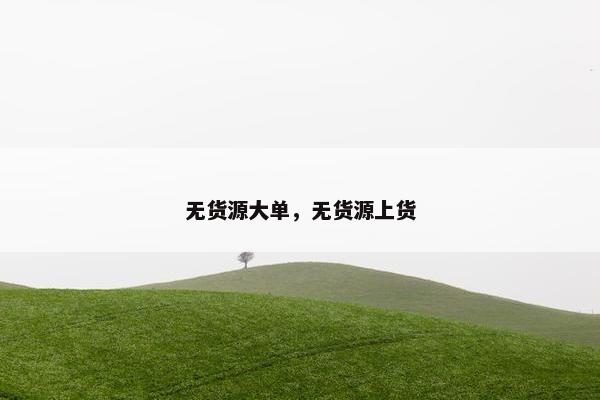 无货源大单，无货源上货