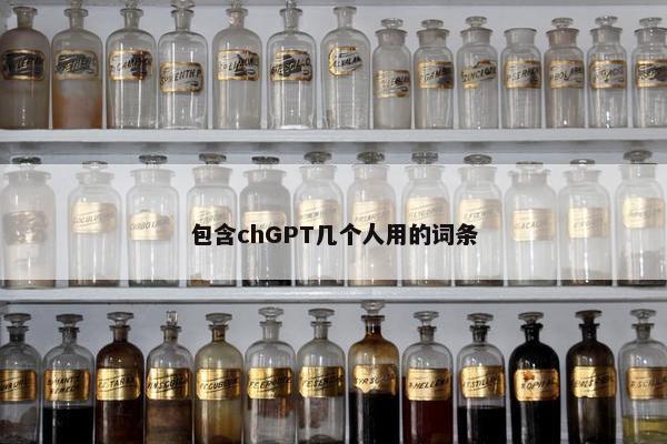 包含chGPT几个人用的词条