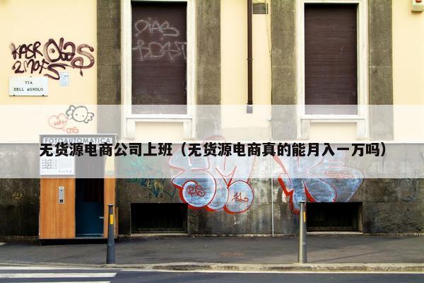 无货源电商公司上班（无货源电商真的能月入一万吗）