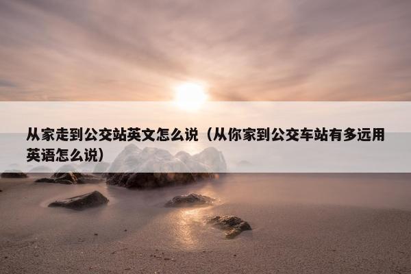 从家走到公交站英文怎么说（从你家到公交车站有多远用英语怎么说）