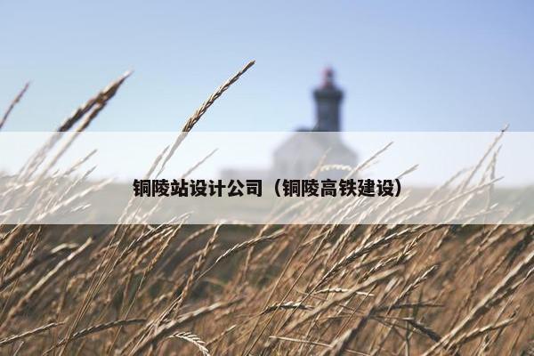 铜陵站设计公司（铜陵高铁建设）