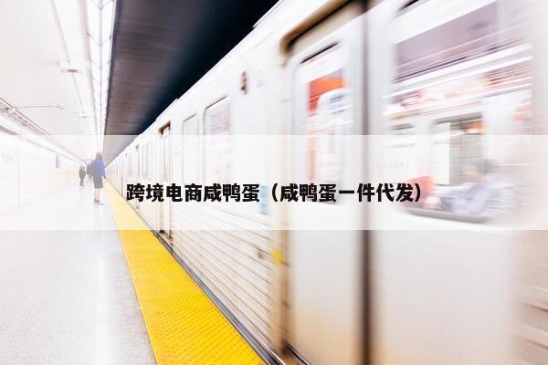 跨境电商咸鸭蛋（咸鸭蛋一件代发）