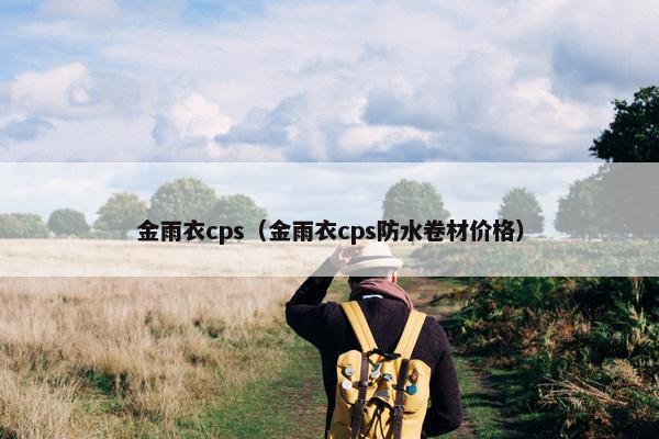 金雨衣cps（金雨衣cps防水卷材价格）