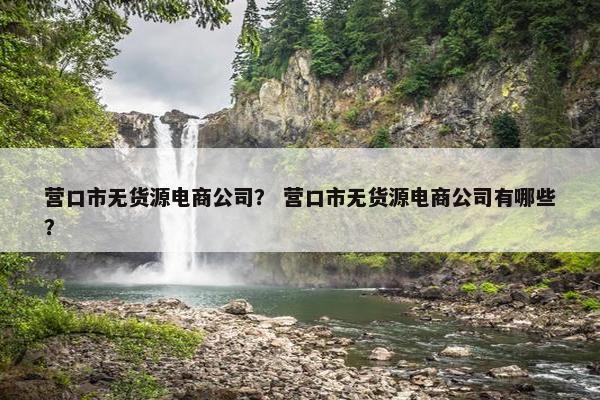 营口市无货源电商公司？ 营口市无货源电商公司有哪些？