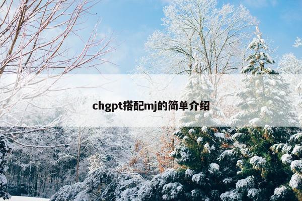 chgpt搭配mj的简单介绍