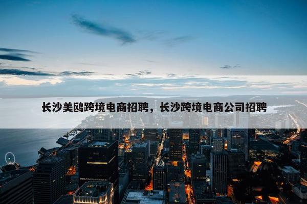 长沙美鸥跨境电商招聘，长沙跨境电商公司招聘