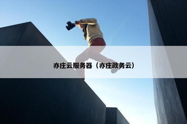 亦庄云服务器（亦庄政务云）