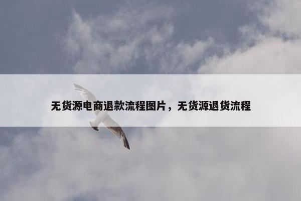 无货源电商退款流程图片，无货源退货流程