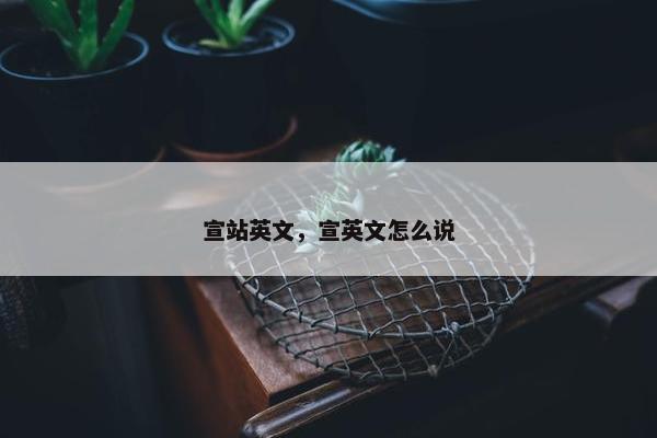 宣站英文，宣英文怎么说