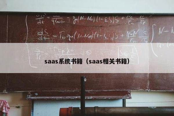 saas系统书籍（saas相关书籍）