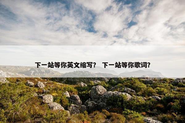 下一站等你英文缩写？ 下一站等你歌词？