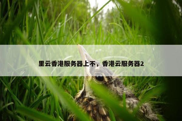 里云香港服务器上不，香港云服务器2