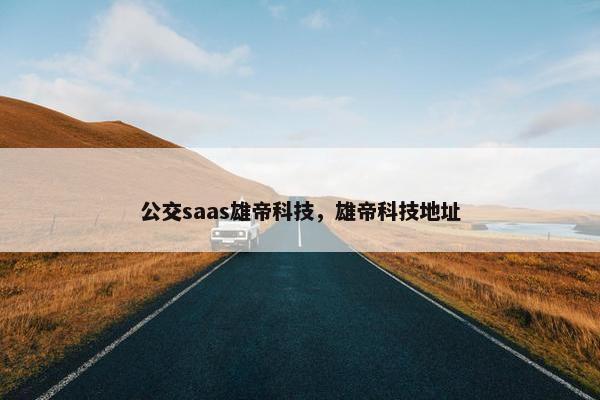 公交saas雄帝科技，雄帝科技地址