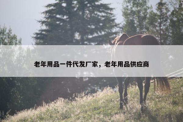 老年用品一件代发厂家，老年用品供应商