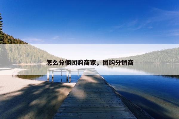 怎么分佣团购商家，团购分销商