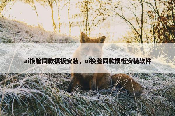 ai换脸同款模板安装，ai换脸同款模板安装软件
