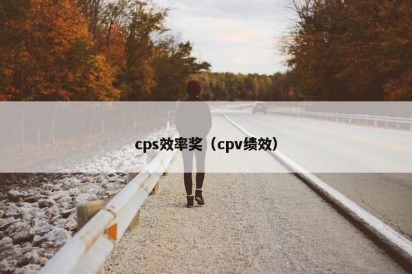 cps效率奖（cpv绩效）