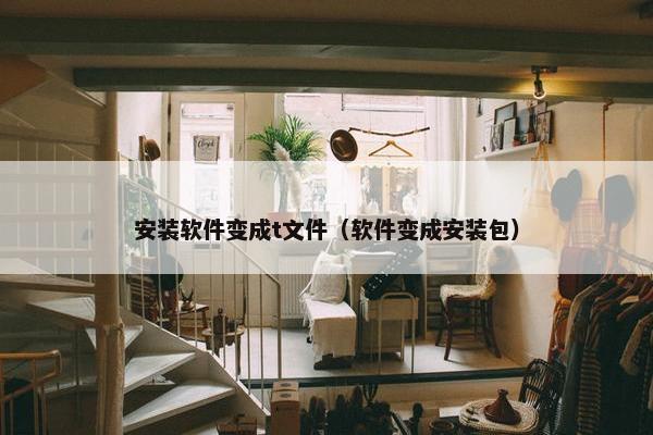 安装软件变成t文件（软件变成安装包）