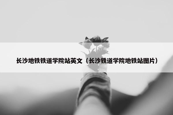 长沙地铁铁道学院站英文（长沙铁道学院地铁站图片）
