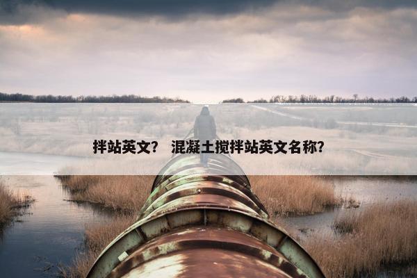 拌站英文？ 混凝土搅拌站英文名称？