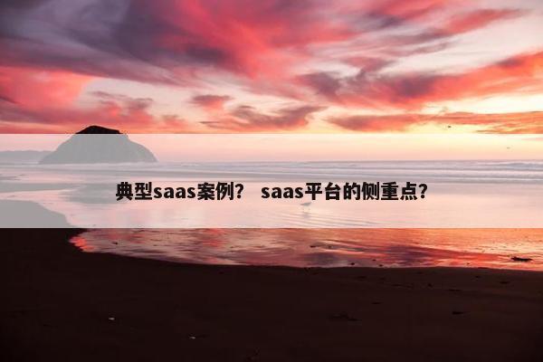 典型saas案例？ saas平台的侧重点？