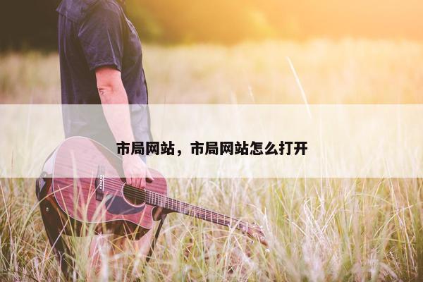 市局网站，市局网站怎么打开