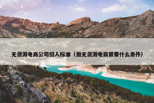 无货源电商公司招人标准（做无货源电商需要什么条件）
