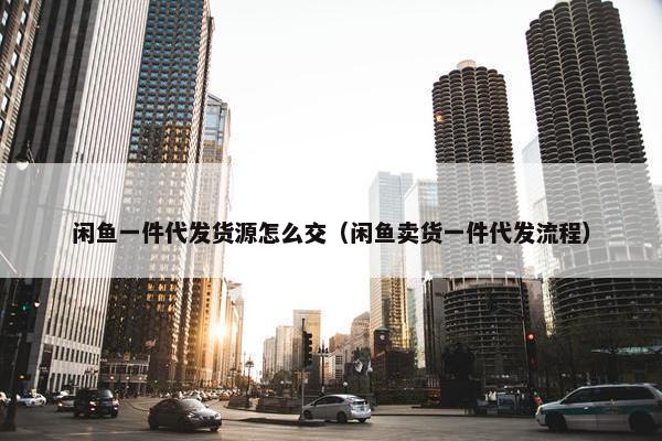 闲鱼一件代发货源怎么交（闲鱼卖货一件代发流程）