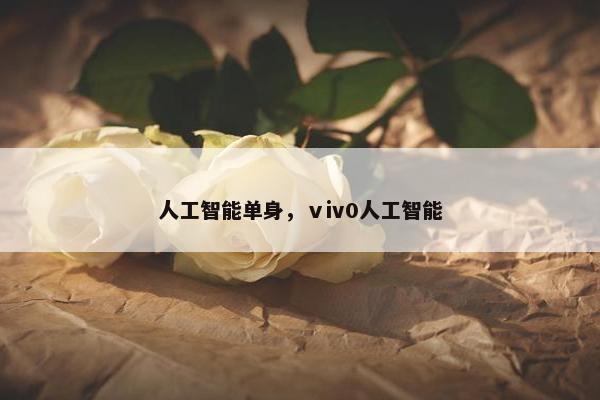人工智能单身，ⅴiv0人工智能