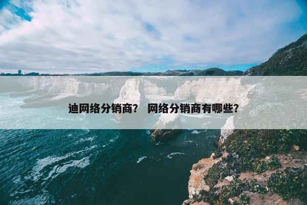 迪网络分销商？ 网络分销商有哪些？