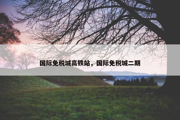 国际免税城高铁站，国际免税城二期