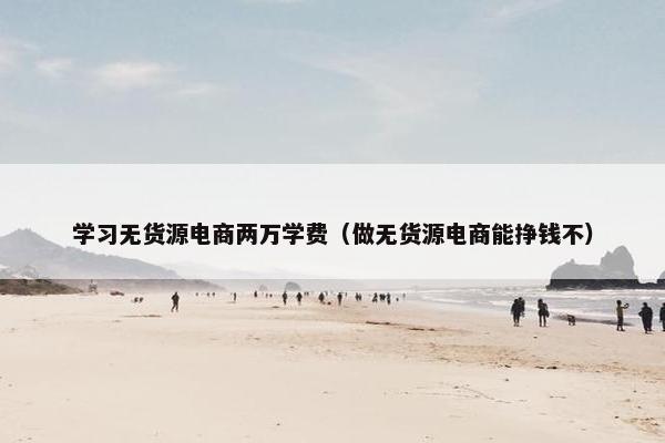 学习无货源电商两万学费（做无货源电商能挣钱不）