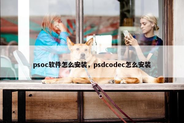 psoc软件怎么安装，psdcodec怎么安装