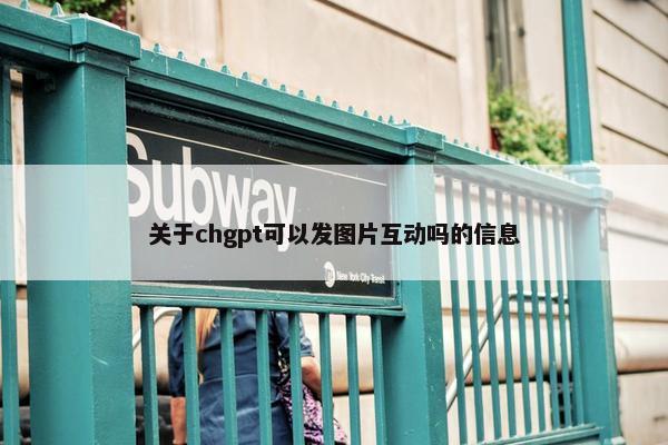 关于chgpt可以发图片互动吗的信息