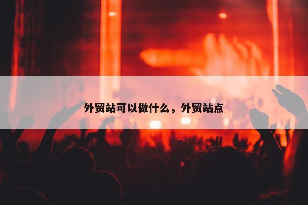外贸站可以做什么，外贸站点