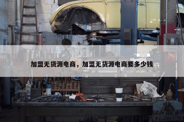 加盟无货源电商，加盟无货源电商要多少钱