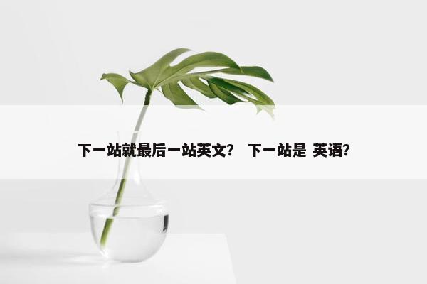 下一站就最后一站英文？ 下一站是 英语？
