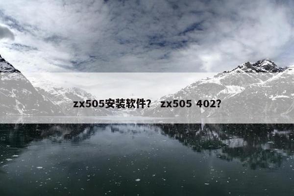 zx505安装软件？ zx505 402？