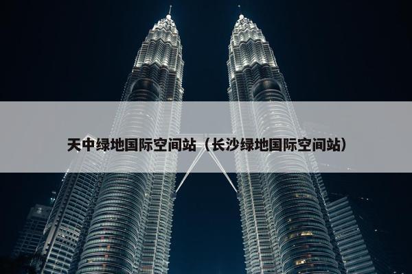 天中绿地国际空间站（长沙绿地国际空间站）