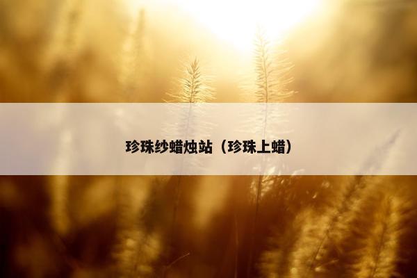 珍珠纱蜡烛站（珍珠上蜡）