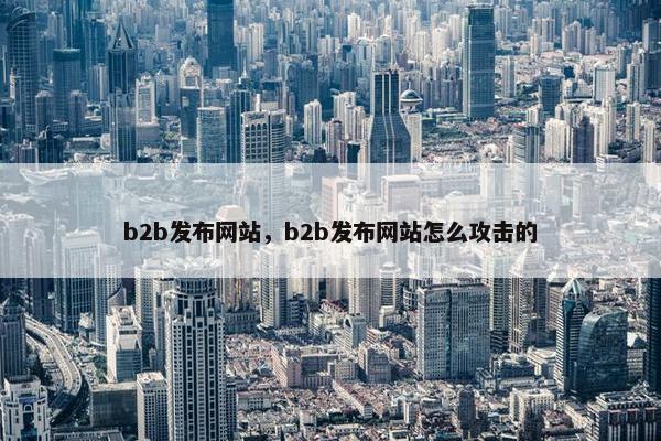 b2b发布网站，b2b发布网站怎么攻击的