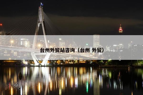 台州外贸站咨询（台州 外贸）