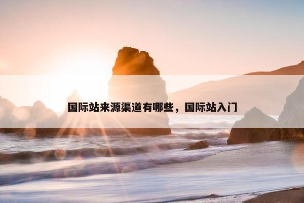 国际站来源渠道有哪些，国际站入门