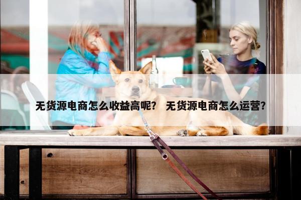 无货源电商怎么收益高呢？ 无货源电商怎么运营？