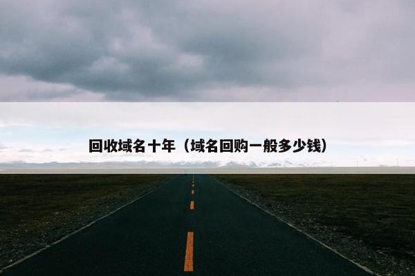 回收域名十年（域名回购一般多少钱）