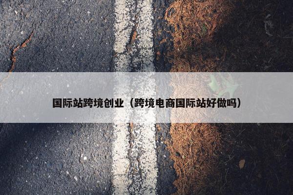 国际站跨境创业（跨境电商国际站好做吗）