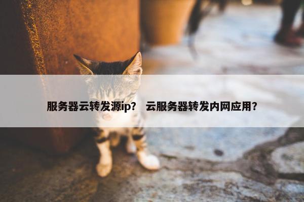 服务器云转发源ip？ 云服务器转发内网应用？