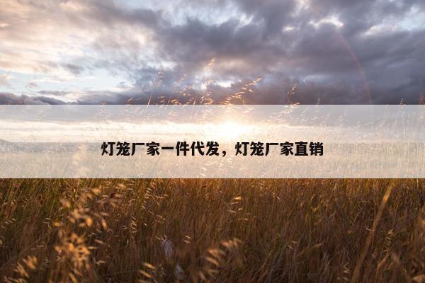 灯笼厂家一件代发，灯笼厂家直销